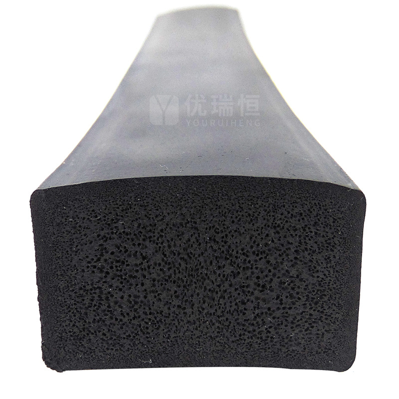 优瑞恒平板方形密封条 白色硅胶发泡条 烤箱耐高温橡胶密封条