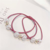 Hair rope, hair accessory from pearl, Japanese and Korean, Korean style, simple and elegant design