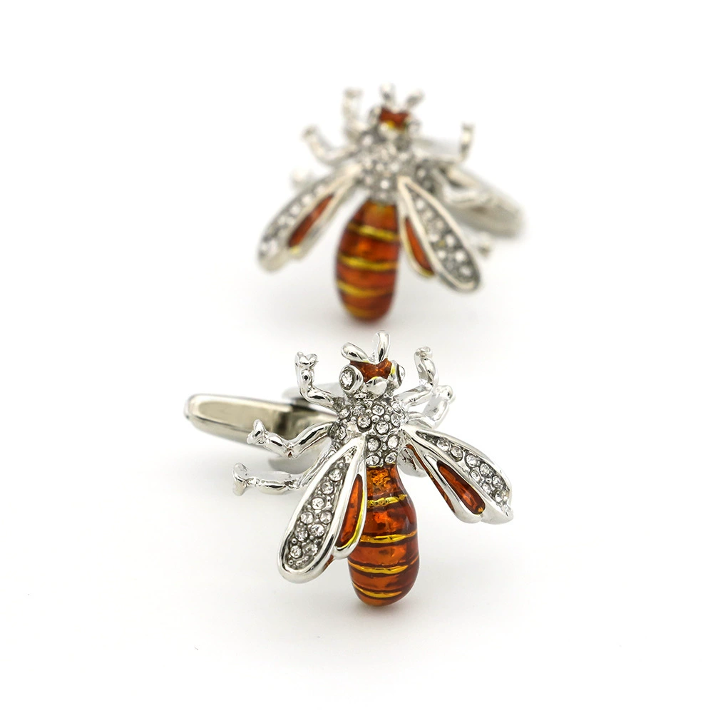 [优质金属铜法式cufflinks 动物蜜蜂造型袖扣个性潮男礼物外贸代购]