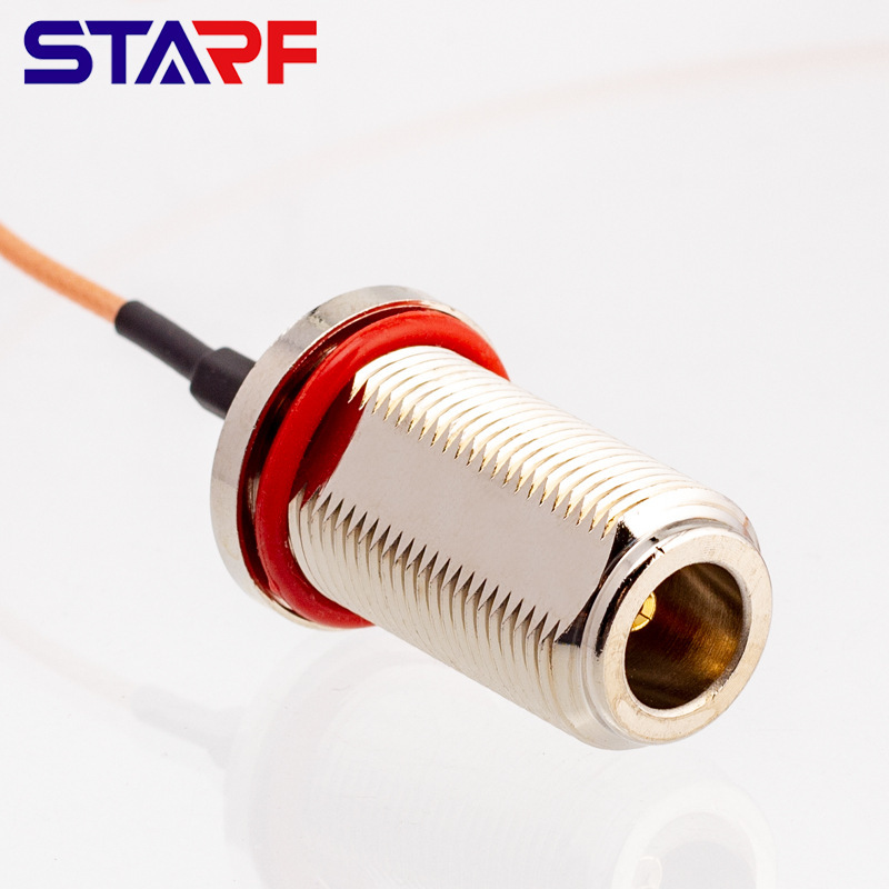 N-k waterproof 28 tooth plate after installation IPEX line end 4G industrial router direct station agricultural machinery equipment shielding line