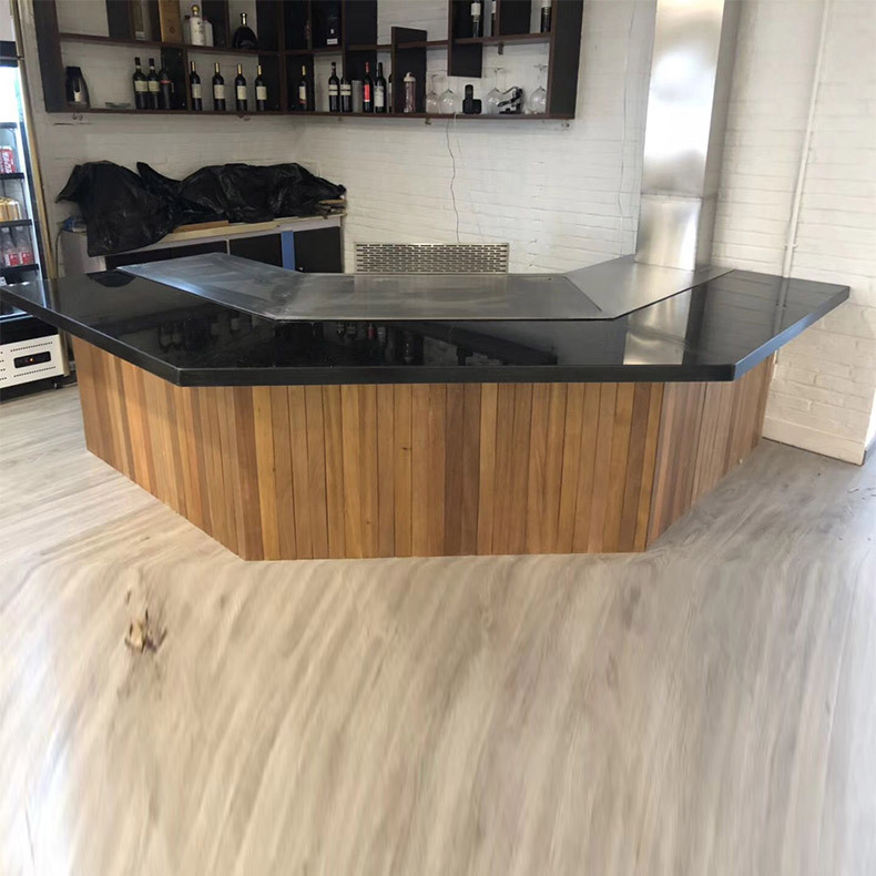 北京整套大理石铁板烧煎台不锈钢铁板锅 商用异形食品设备定 制