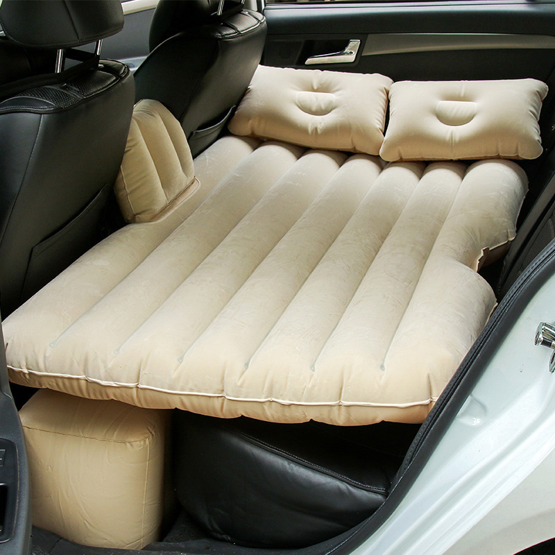 Coche dividido cama inflable cama de viaje multifuncional coche cabeza guardia colchón inflable al aire libre cojín inflable