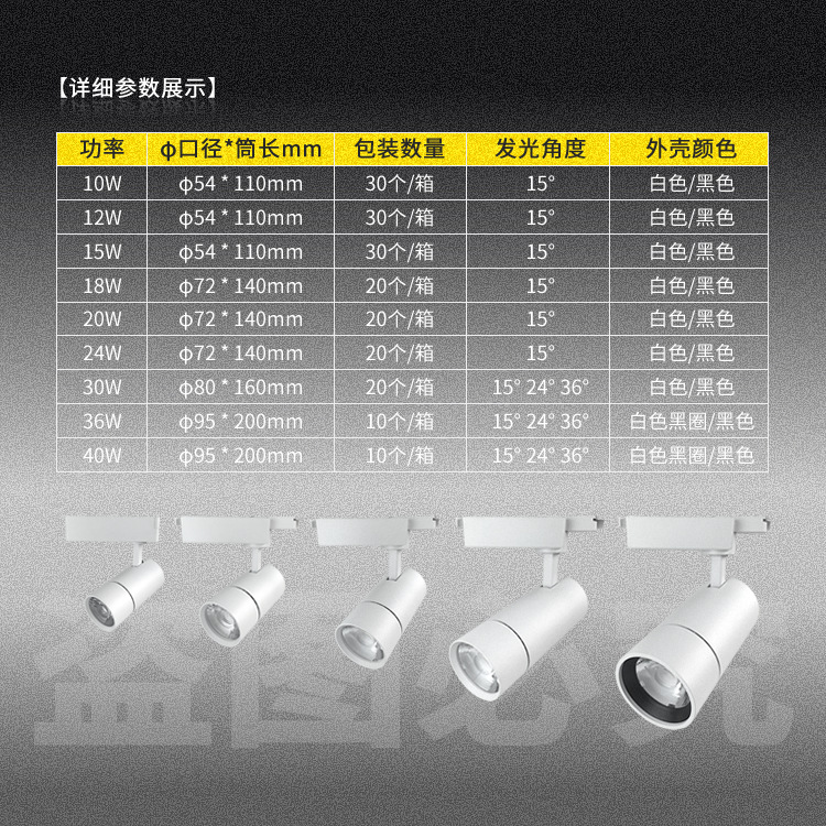 COB Track Lights, Kitchen Recessed Lights, Hotel Slide Track Spotlights, Fashion Store Recessed Lights, LED Track Light Wholesale Store