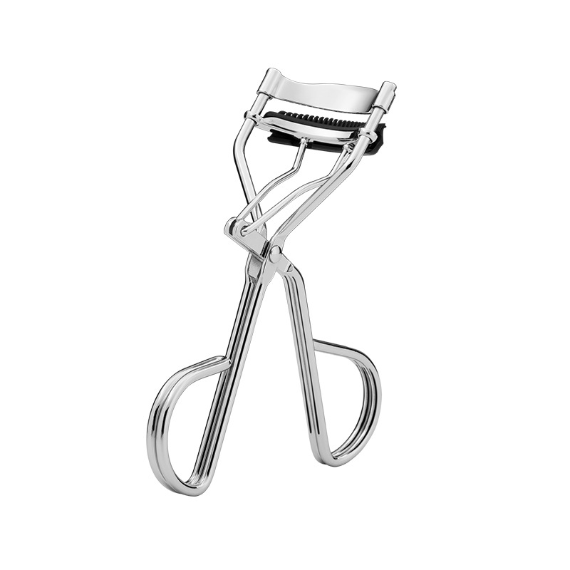 Oro Rosa gradiente rizador de pestañas portátil mango de goma herramienta de belleza de alta elasticidad logo