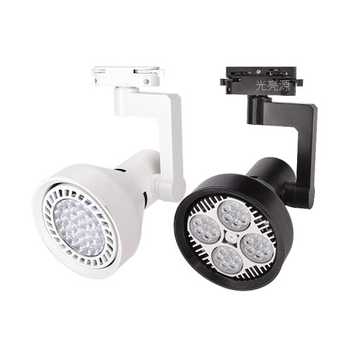 Track lights for clothing stores 24W 35W 45W, chain supermarkets, shopping malls PAR30 fresh produce lights 110V LED track spotlights