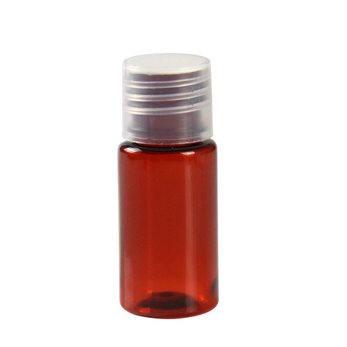 Brown plastic bottle 10 20 30 50ml lotion bottle essential oil cosmetics bottle sample empty bottle