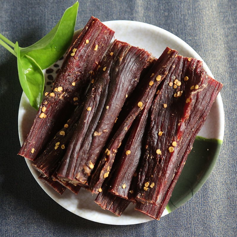 风干 牛肉干500g 青藏特产网红麻辣零食品厂家自销批发展会跑江湖