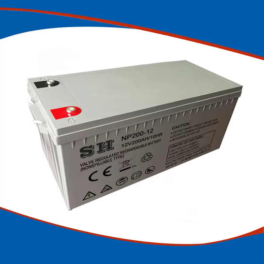 12v200ah太阳能蓄电池6-FM-200Ah阀控式免维护太阳能胶体蓄电池