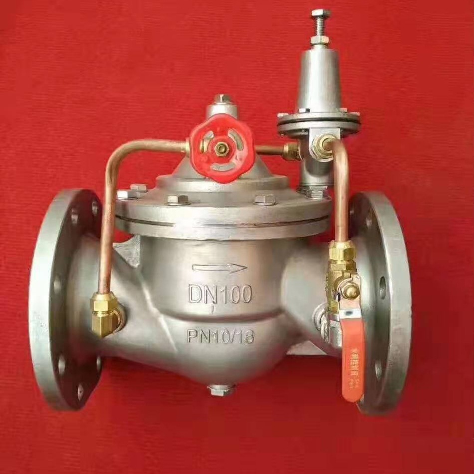 供应DN65不锈钢先导式可调节减压阀DN80不锈钢先导式减压阀200x