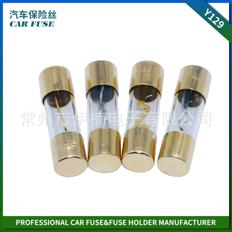 常州厂家直供Y129 10X38MM玻璃管汽车保险丝10X38MM GLASS FUSE