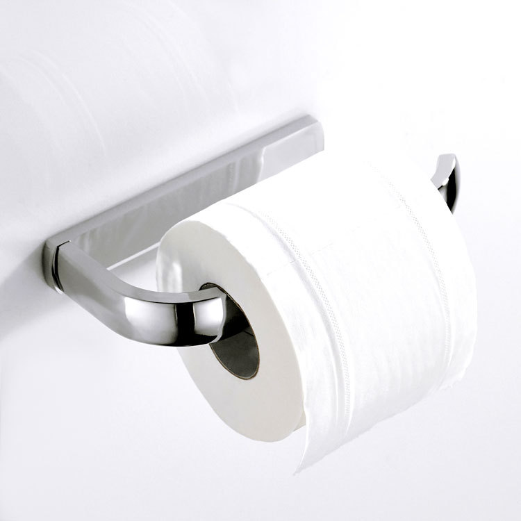 Plata brillante superventas cuarto de baño de latón cromado titular de papel higiénico marco caja de rollo caja
