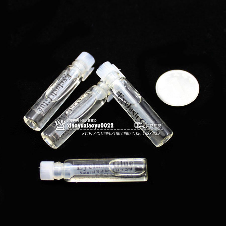 1G transparent mini packaging false eyelash glue plus smear stick manufacturers wholesale