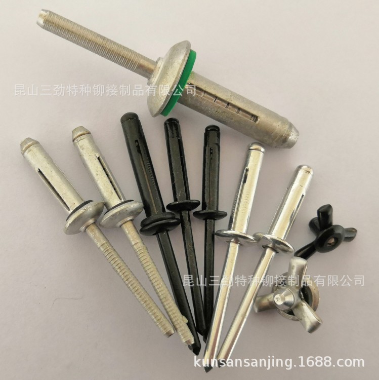 防水型灯笼拉铆钉 全铝灯笼式抽芯铆钉开花折叠拉钉 灯笼铆钉5.2M