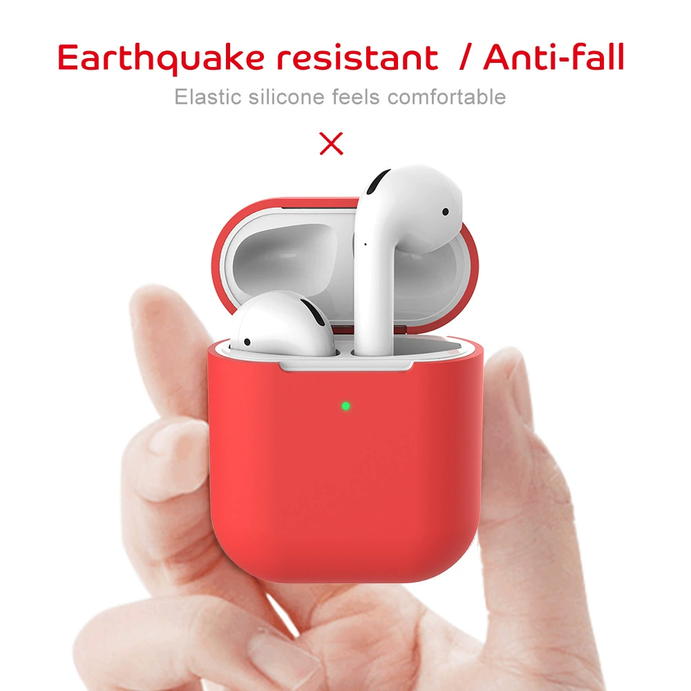Apple, беспроводный защитный чехол, защитный силикон совместимый с наушниками, bluetooth, защита от падения