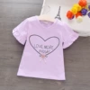 T -shirt big love purple
