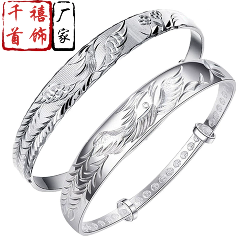 Ретро народный стиль феникс приходит к Юйи серебристая — посеребренная браслет push single phoenix bracelet jewelry gift wholesale