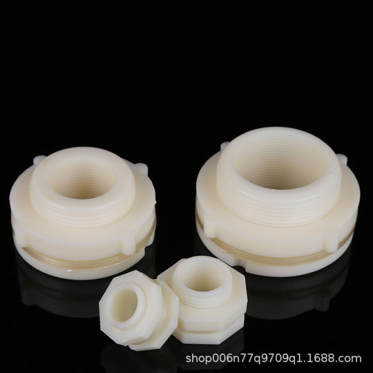 Factory ABS water tower connector bucket accessories pp outlet plastic water tank internal and external threaded barrel wire clamp wholesale