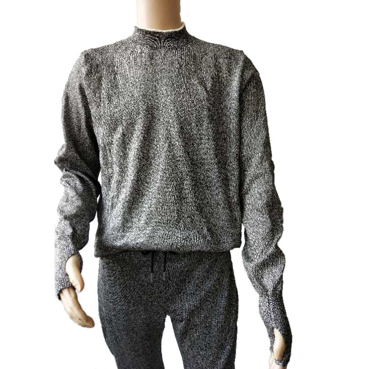 防割衣服 5级防割 有弹性 户外求生 针织防割衣圆领 亚马逊新款