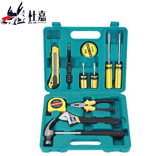 Factory direct sales 12-piece set of vehicle household hardware tools manual combination tool set gift tool box set
