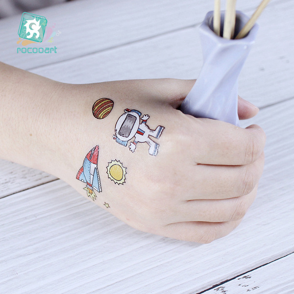 waterproof space tattoo stickers