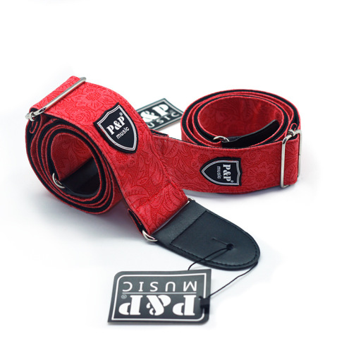PP guitar strap retro guitar strap wholesale denim cotton bakelite universal guitar strap folk guitar strap factory