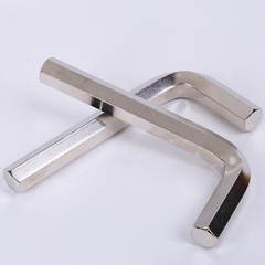 Ningbo factory wholesale standard flat head hex wrench single piece mechanical equipment matching hardware manual tools