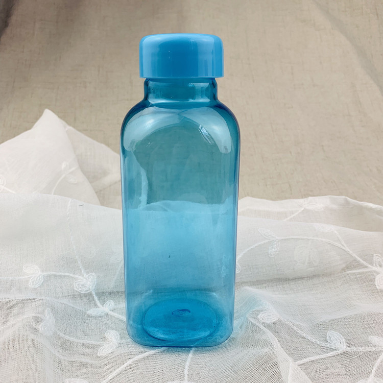 Vaso cuadrado de plástico para agua, botella transparente para bebidas, vaso publicitario para regalo, vaso colorido creativo, moderno y personalizado