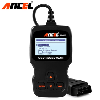 Ancel AD310 CAN OBD2 car engine detector code reading data stream overseas version
