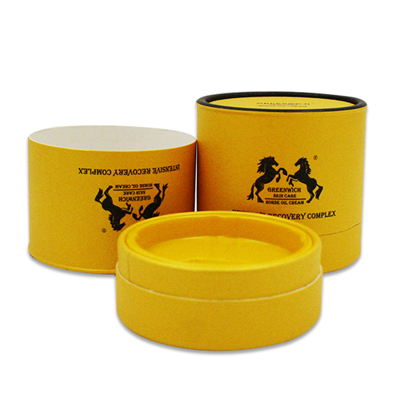 牛皮纸罐马油包装纸筒罐厂家印刷马油面霜化妆品圆筒纸罐纸管定制