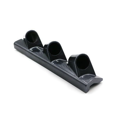 automobile instrument – Modified Black Multi-Functional Single-Hole - old-913b-3-hole-black-carbon-pattern-right-driving-2-inch-52mm-a-pillar-frame-vertical-old-model-the-shelf-bayonet-is-triangular