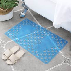 Bathroom Anti-slip Mat Shower Cut-out Home Bath Mat PVC Plastic Foot Mat Toilet Bathroom Waterproof Mat