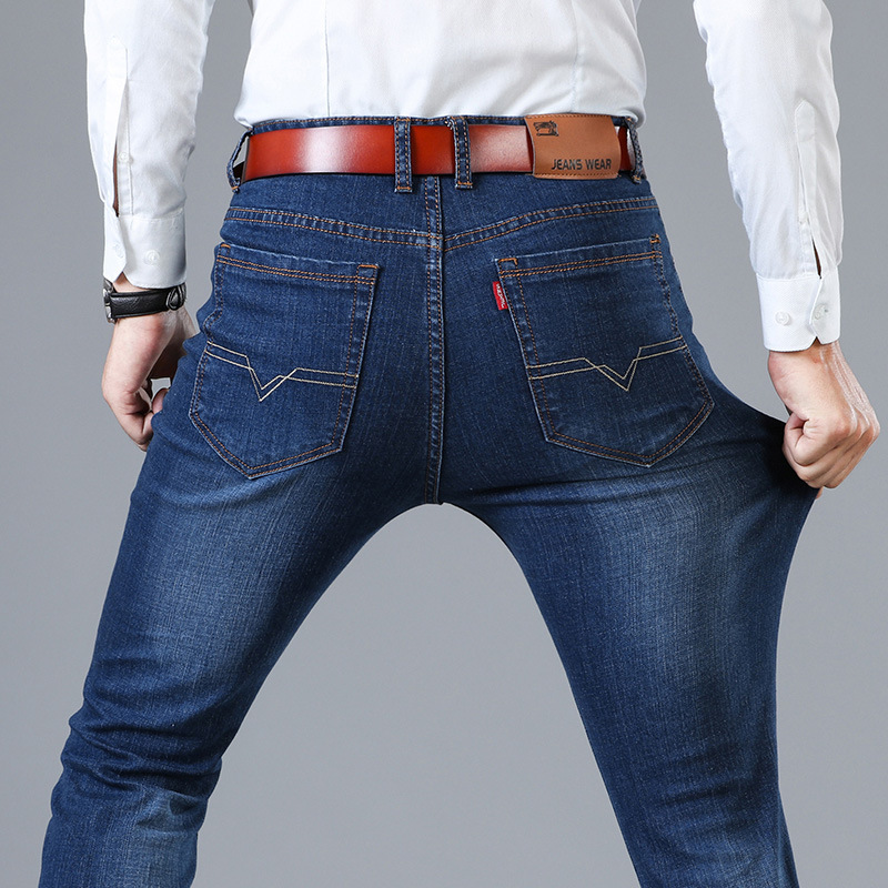 Spring elastic jeans