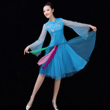 Tingzi Mei Spring и Summer Plaza Dance Clothing New Set Classical Fan Fan Fan Fan Proping Performance Performance Tance Women Women