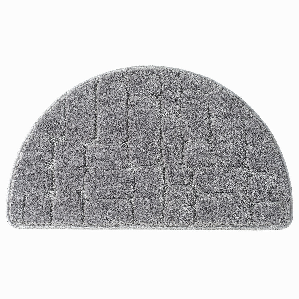 Alfombra de piso absorbente de fibra ultrafina Alfombra de piso de comercio electrónico transfronterizo Alfombra de puerta de semicírculo cómodo Comercio exterior nueva alfombra de piso liso