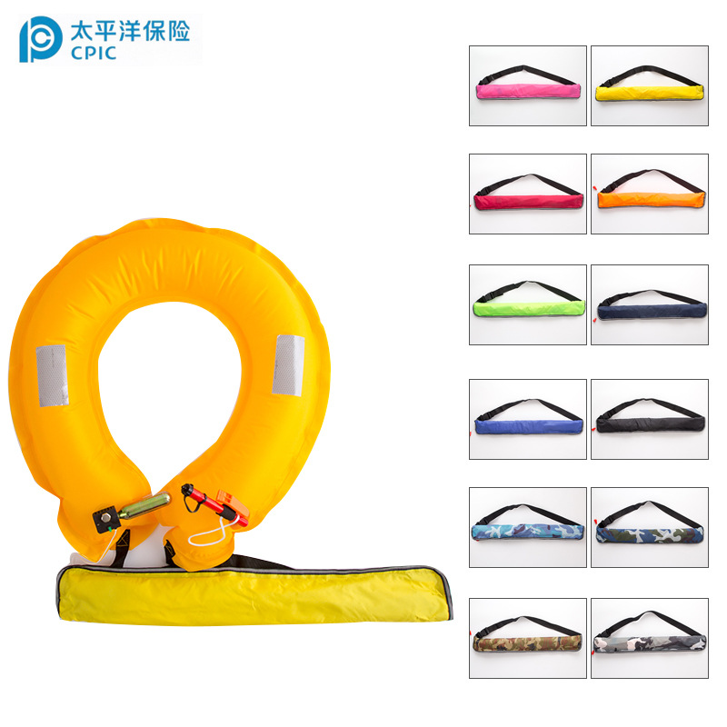 Automatic belt for fishing, inflatable life jacket, handheld professional swimming ring for adults 4