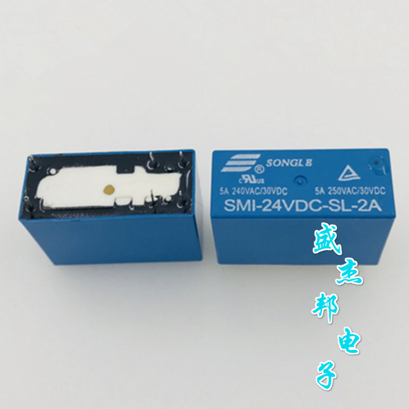 SMI-24VDC-SL-2A SMI-05VDC-SL-2A 5A 6脚小型中功率继电器现货