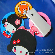 厂家生产 卡通pvc软胶杯垫广告礼品促销杯垫酒店赠品