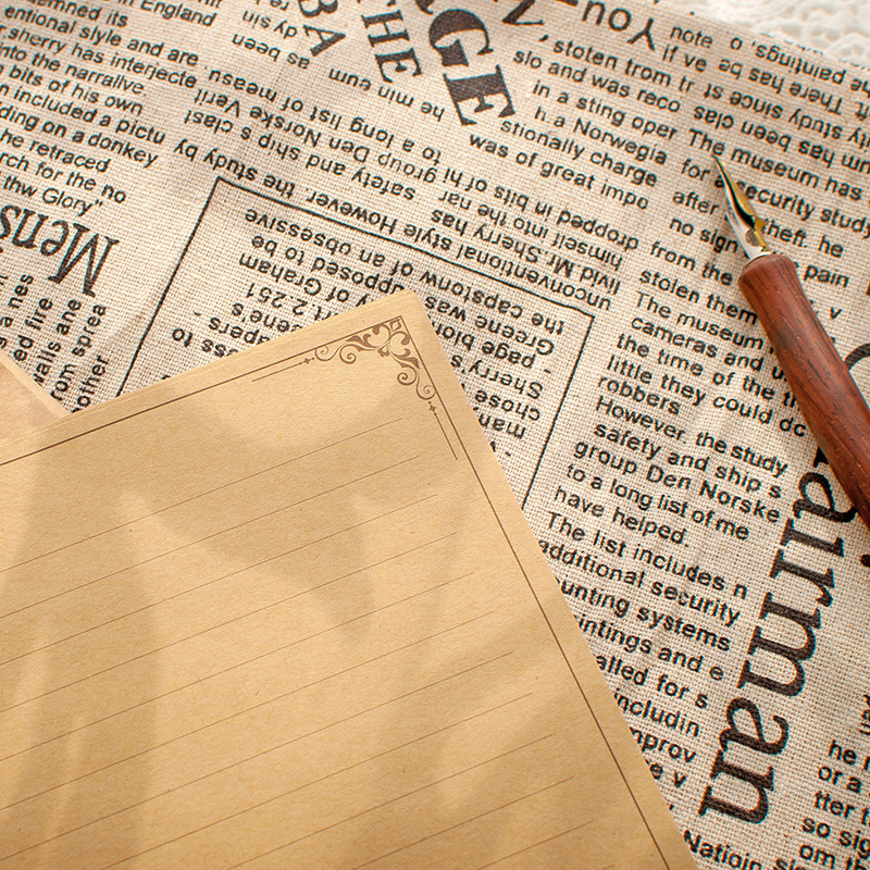 Sobre carta papel antiguo estilo antiguo carta de amor papel Kraft retro creativo carta fresca sobre traje