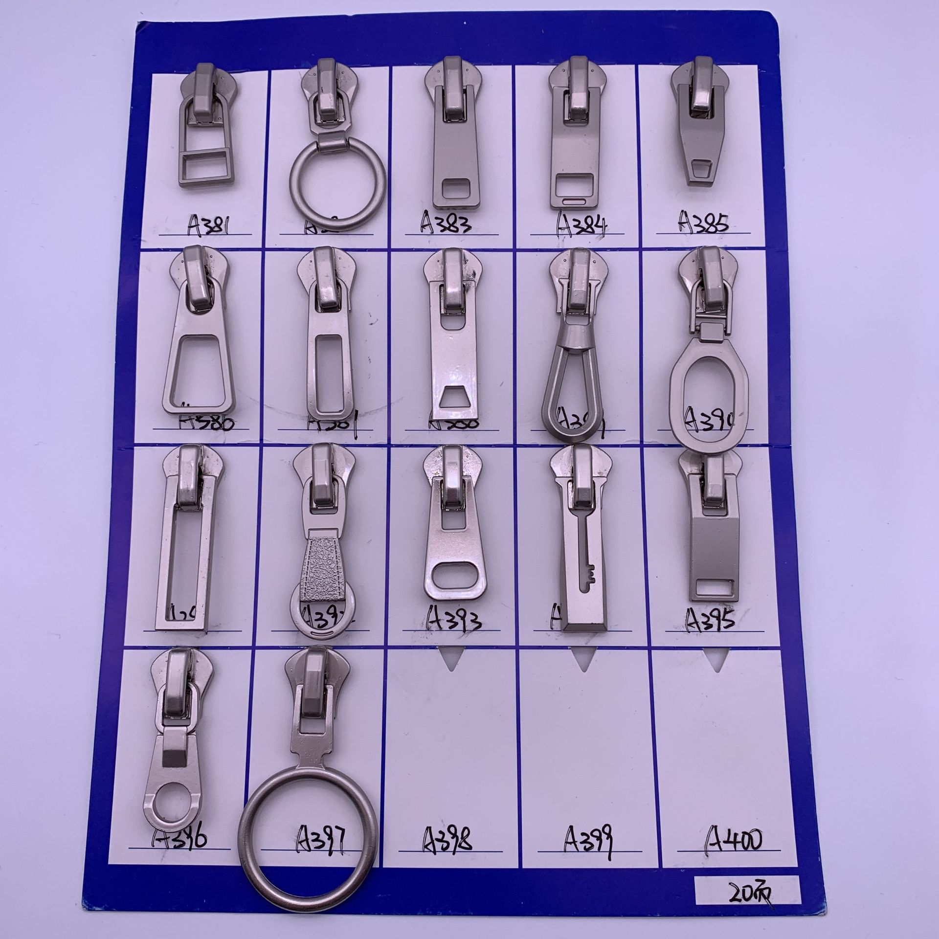 No. 8 metal zipper hanging Pearl lat zipper head spot No. 8 dumb lat slider men's special No. 8 slider