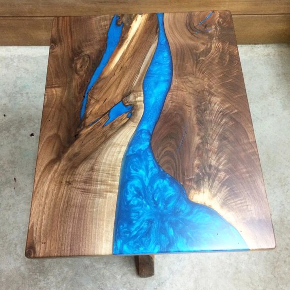 制造桌面环氧树脂耐黄变高透明一次性可灌3-8CM厚 流河环氧树脂胶