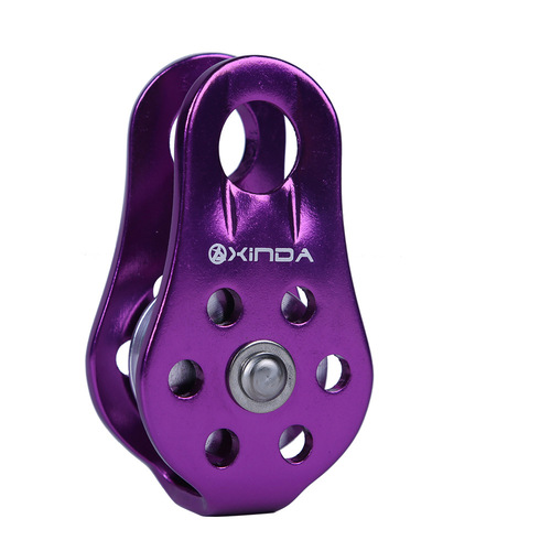 Xinda fixed mountaineering single pulley transport lifting pulley outdoor crossing pulley aluminum alloy orbiter