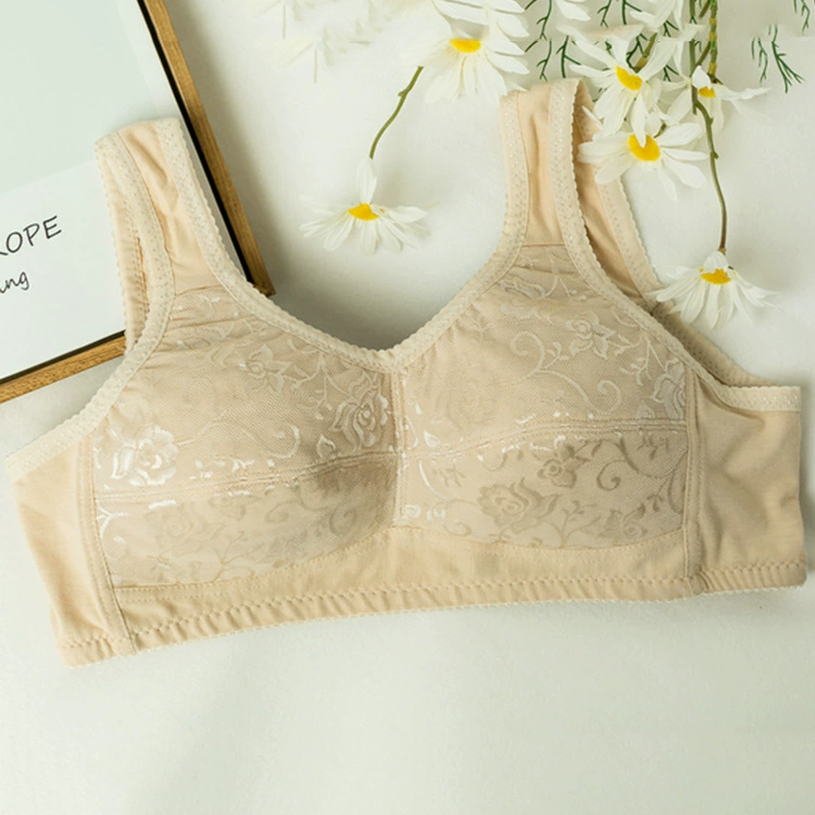 Производители оптом Full Cup без стального кольца собрал бюстгальтер с боковым широким плечевым ремнем трехбортный удобный жилет нижнее белье женское