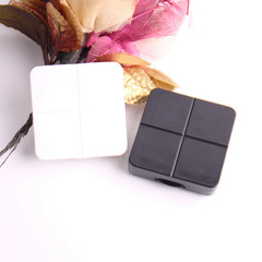 Wholesale New K567 Grid DIY Contact Lens Companion Box Simple Care Case Black and White Contact Lens Case