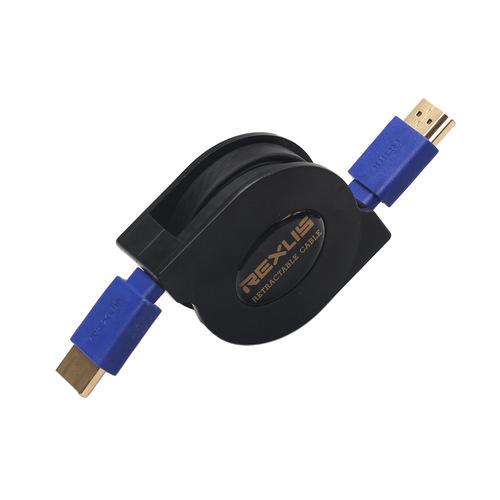 Cross-border hot selling 1 meter/1 meter 8 gold-plated head 1.4 version 3D all-copper TV set-top box retractable HDMI high-definition cable