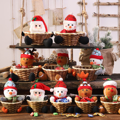 豪貝の新しいクリスマスの装飾用品のクリスマスの果物のかごの子供の大きいサイズの小さいサイズのプレゼントの枠のキャンディーのかご
