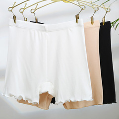 廠家批發夏季女士安全褲螺紋棉卷邊透氣女式三分褲彈力好防走光