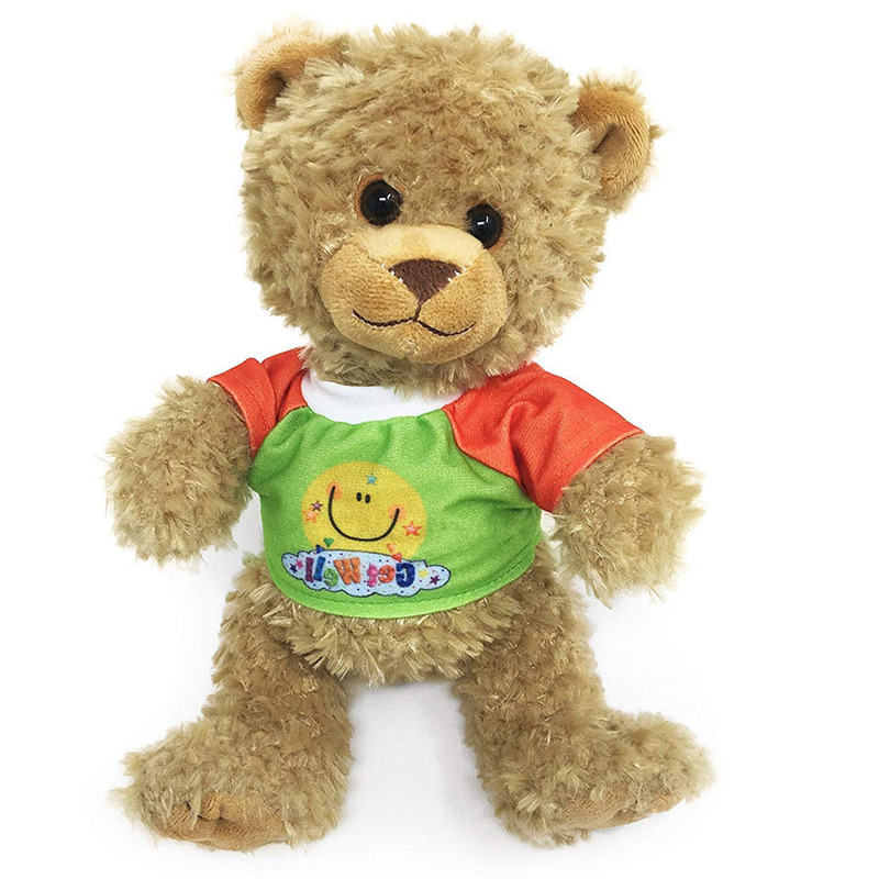 Brown Rehabilitation Teddy Bear Plush Toy Plush T-Shirt Care Bear Plush Doll Animal Smiling Face Teddy Bear Brown Rehabilitation Teddy Bear Plush Toy Plush T-Shirt Care Bear Plush Doll Animal Smiling Face Teddy Bear