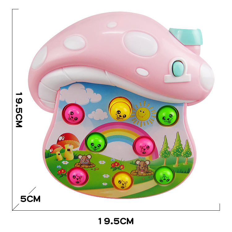 Niños juguetes interactivos entre padres e hijos mercado nocturno Venta caliente Nuevos niños educativos mesa de setas eléctrica hamster música ligera