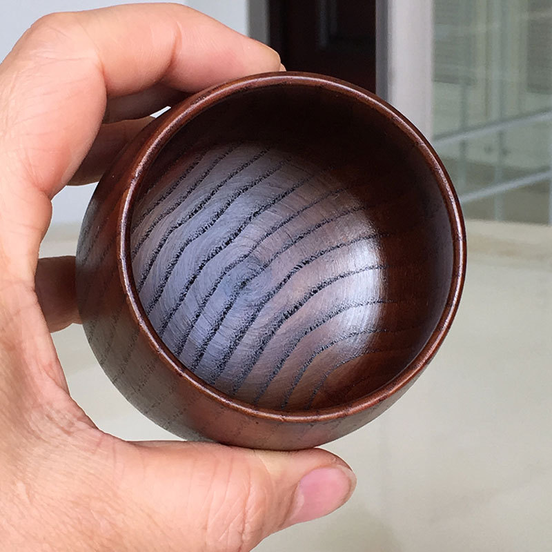 Venta directa de fábrica retro taza portátil anti-escaldado creativo gran vientre taza de aislamiento taza de madera en stock al por mayor gran cantidad descuento
