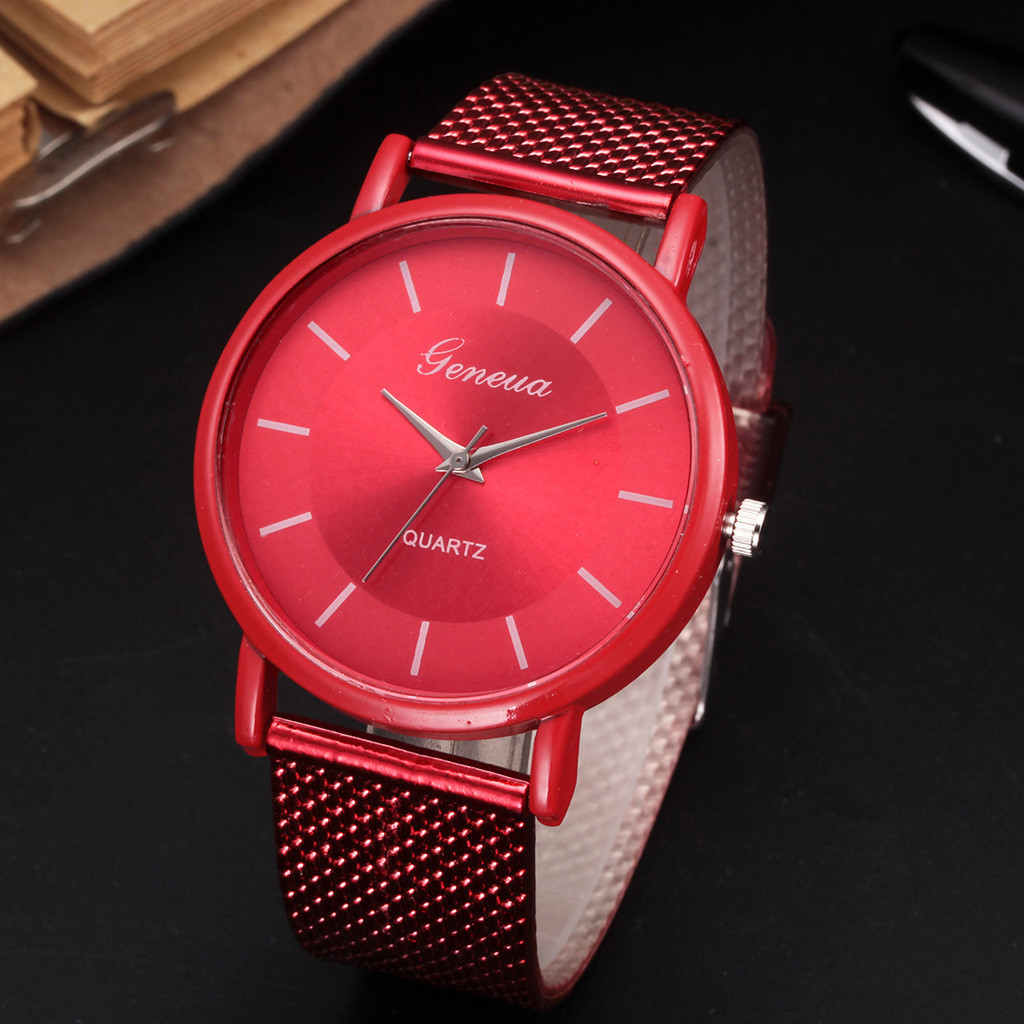 Nuevo AliExpress hombres reloj de pulsera reloj de cuarzo par un par de reloj de mujer casual moda malla Correa reloj damas